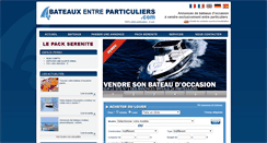 Desktop Screenshot of bateauxentreparticuliers.com