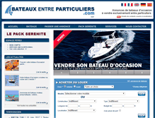 Tablet Screenshot of bateauxentreparticuliers.com